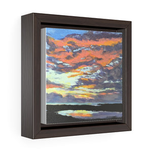 Open image in slideshow, Turks and Caicos Sunset #2 Print on Square Framed Premium Gallery Wrap Canvas
