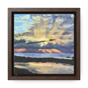 Open image in slideshow, Turks and Caicos Sunset #3 on Square Framed Premium Gallery Wrap Canvas

