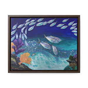 Open image in slideshow, Bar Jacks I  Print on Horizontal Framed Premium Gallery Wrap Canvas
