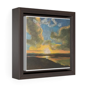 Open image in slideshow, Turks and Caicos Sunset #5 on Square Framed Premium Gallery Wrap Canvas
