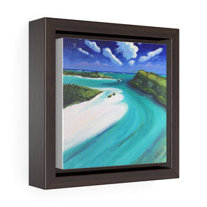 Open image in slideshow, Jerry Camp, South Caicos, TCI Print on Square Framed Premium Gallery Wrap Canvas
