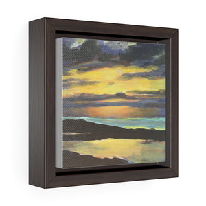 Open image in slideshow, Turks and Caicos Sunset #1 Print on Square Framed Premium Gallery Wrap Canvas
