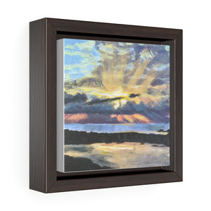 Open image in slideshow, Turks and Caicos Sunset #3 on Square Framed Premium Gallery Wrap Canvas
